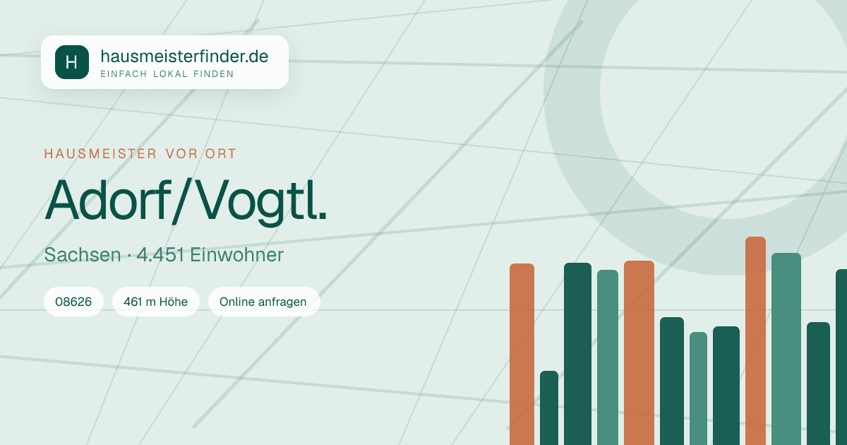 Stadtprofil für Hausmeisterservice in Adorf/Vogtl.
