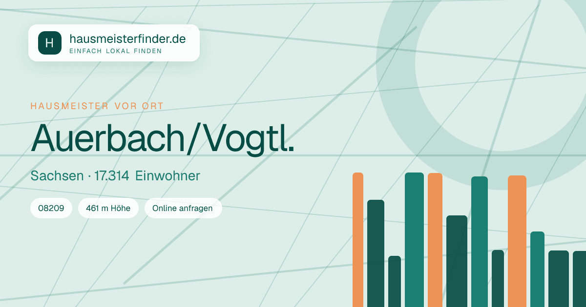 Stadtprofil für Hausmeisterservice in Auerbach/Vogtl.
