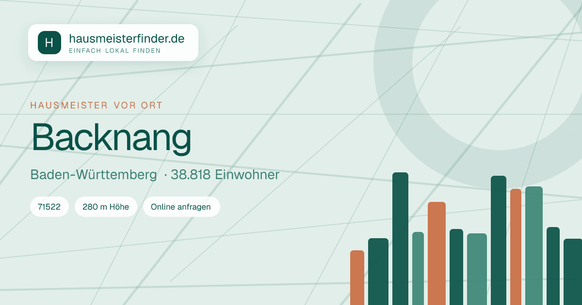 Stadtprofil für Hausmeisterservice in Backnang