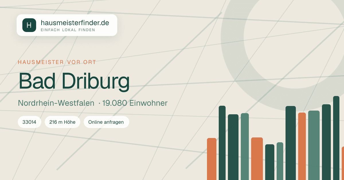 Stadtprofil für Hausmeisterservice in Bad Driburg