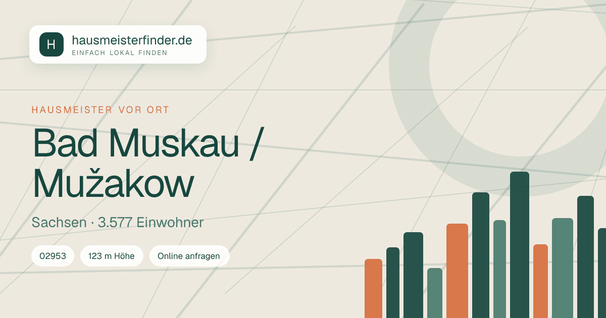 Stadtprofil für Hausmeisterservice in Bad Muskau / Mužakow