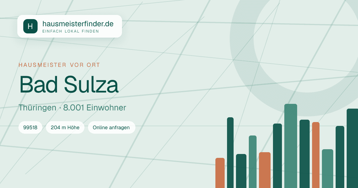 Stadtprofil für Hausmeisterservice in Bad Sulza