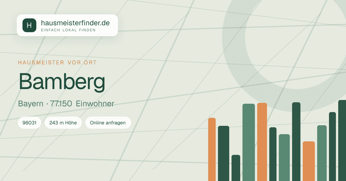 Stadtprofil für Hausmeisterservice in Bamberg