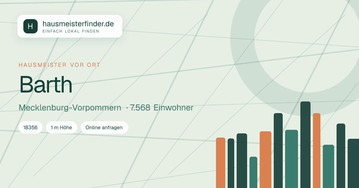Stadtprofil für Hausmeisterservice in Barth