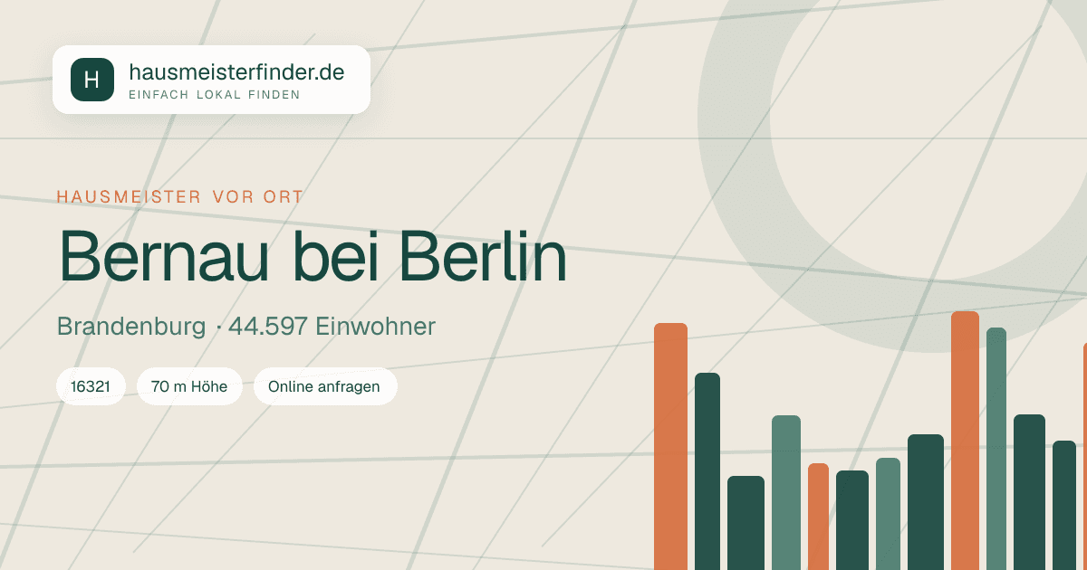 Stadtprofil für Hausmeisterservice in Bernau bei Berlin