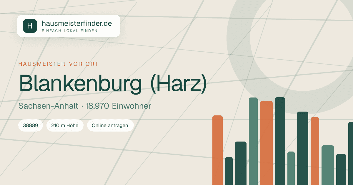 Stadtprofil für Hausmeisterservice in Blankenburg (Harz)