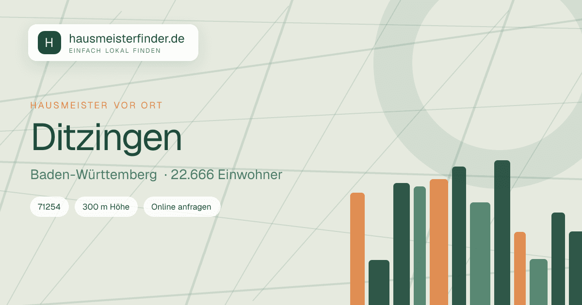 Stadtprofil für Hausmeisterservice in Ditzingen