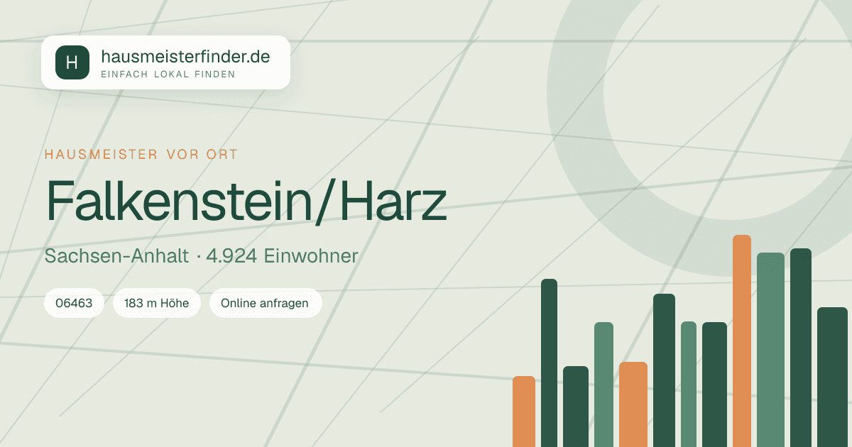 Stadtprofil für Hausmeisterservice in Falkenstein/Harz