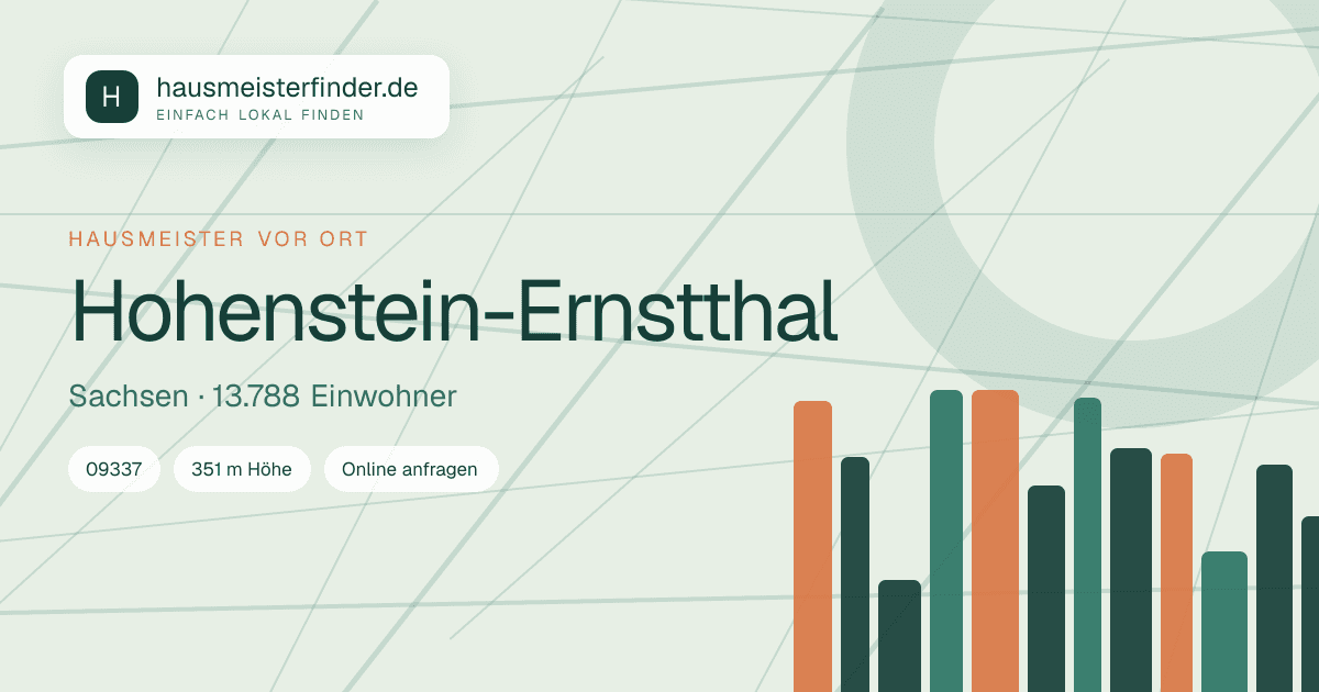 Stadtprofil für Hausmeisterservice in Hohenstein-Ernstthal