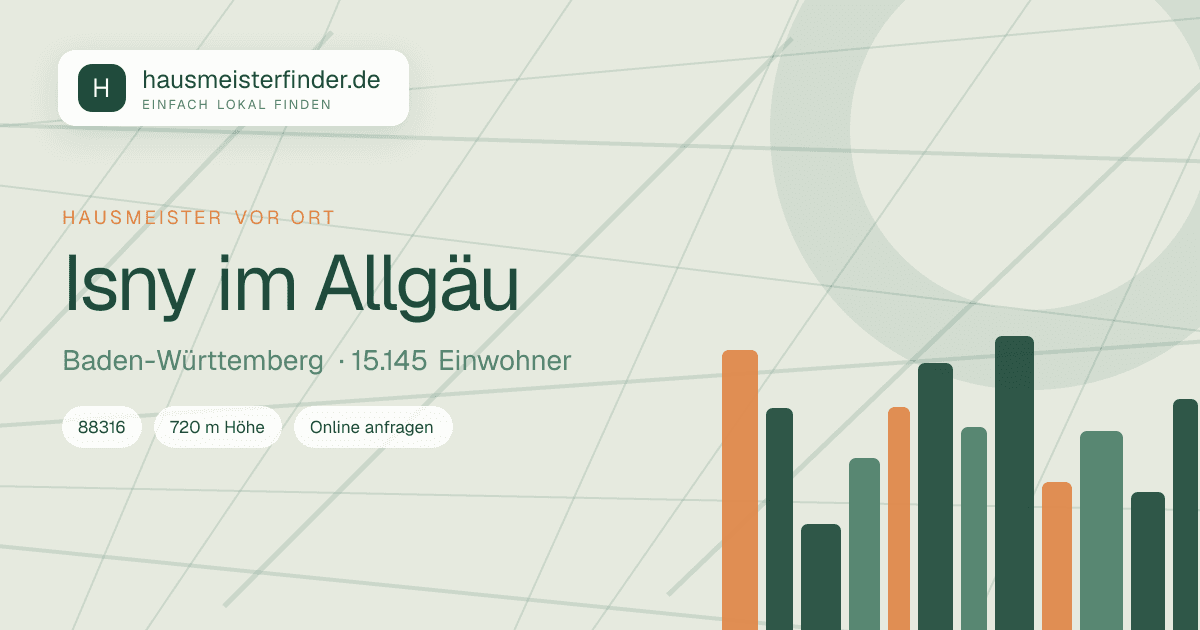 Stadtprofil für Hausmeisterservice in Isny im Allgäu