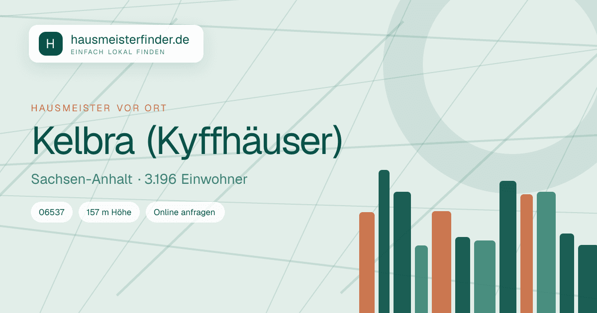 Stadtprofil für Hausmeisterservice in Kelbra (Kyffhäuser)