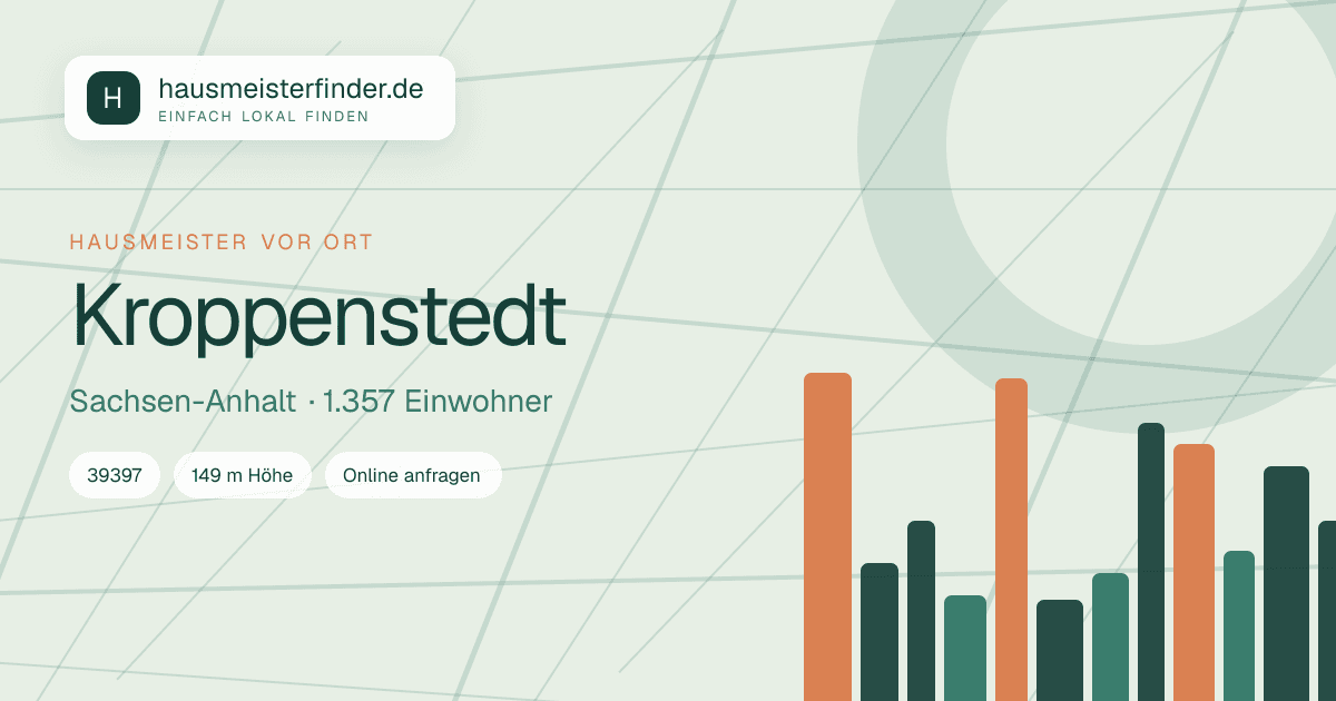 Stadtprofil für Hausmeisterservice in Kroppenstedt