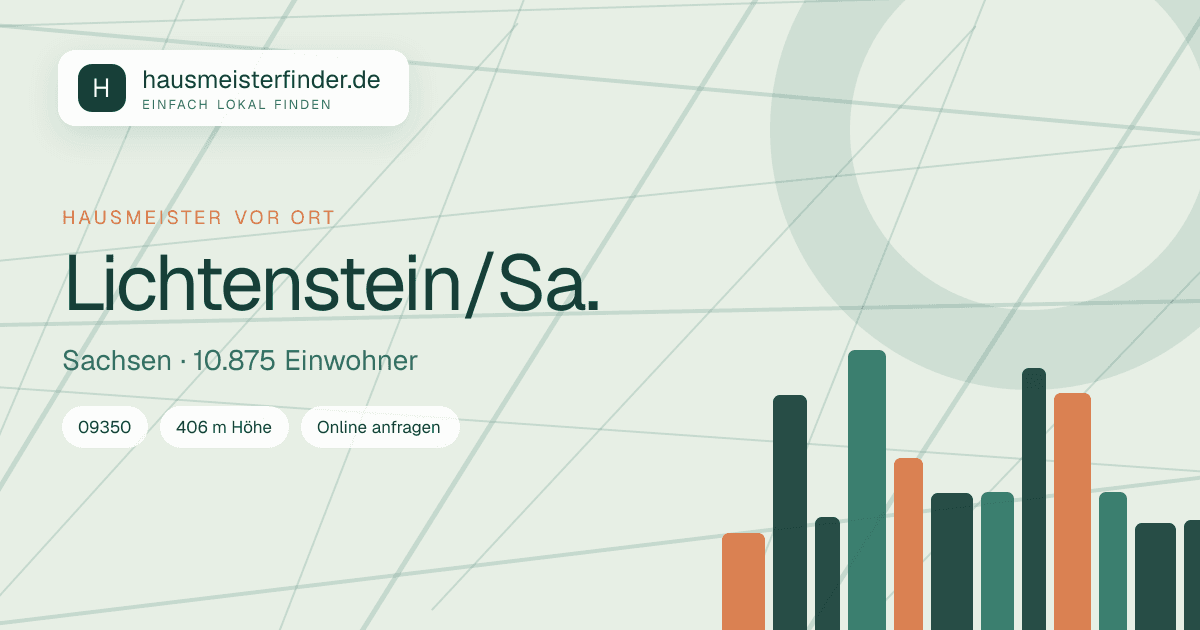 Stadtprofil für Hausmeisterservice in Lichtenstein/Sa.