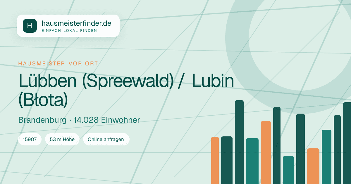 Stadtprofil für Hausmeisterservice in Lübben (Spreewald) / Lubin (Błota)