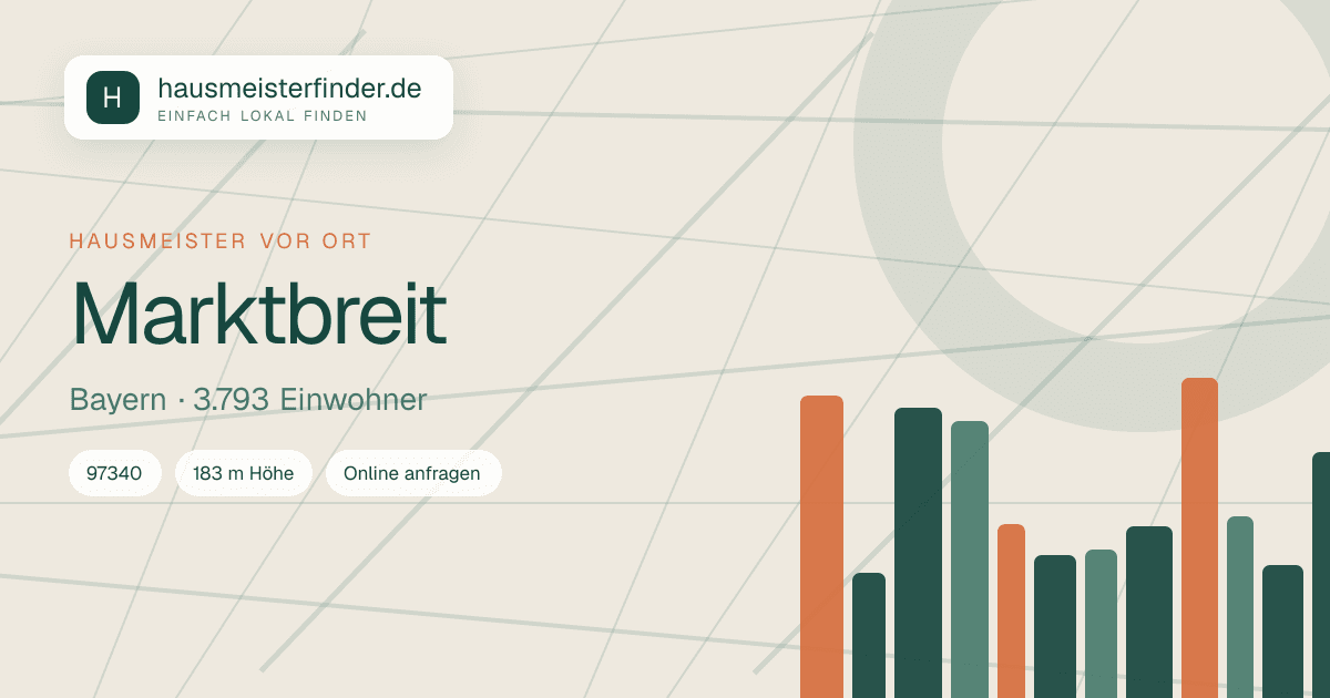 Stadtprofil für Hausmeisterservice in Marktbreit