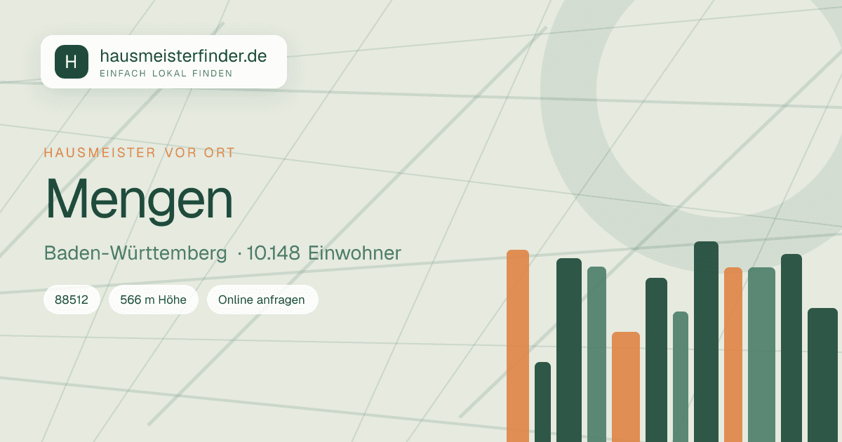 Stadtprofil für Hausmeisterservice in Mengen