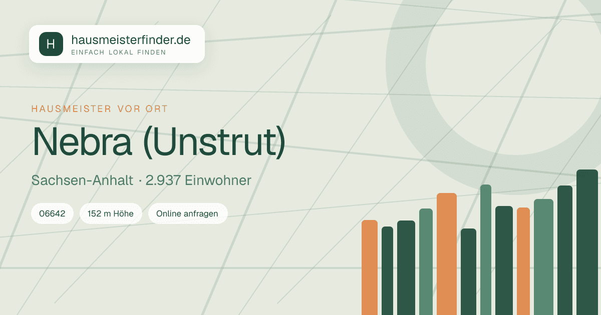Stadtprofil für Hausmeisterservice in Nebra (Unstrut)