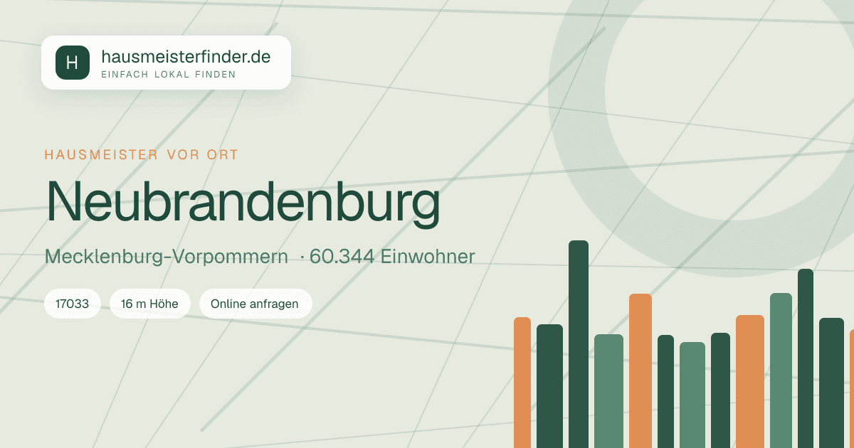 Stadtprofil für Hausmeisterservice in Neubrandenburg