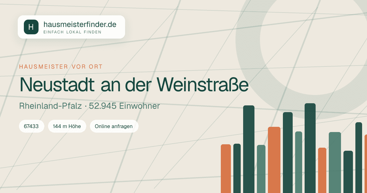 Stadtprofil für Hausmeisterservice in Neustadt an der Weinstraße
