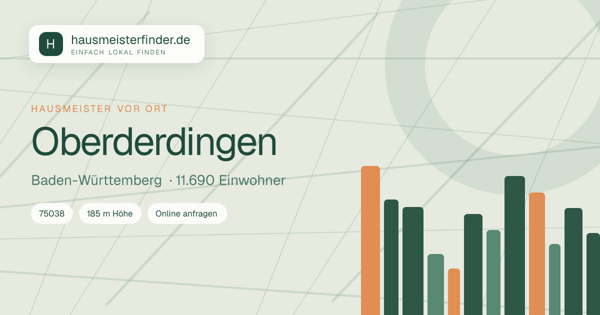 Stadtprofil für Hausmeisterservice in Oberderdingen