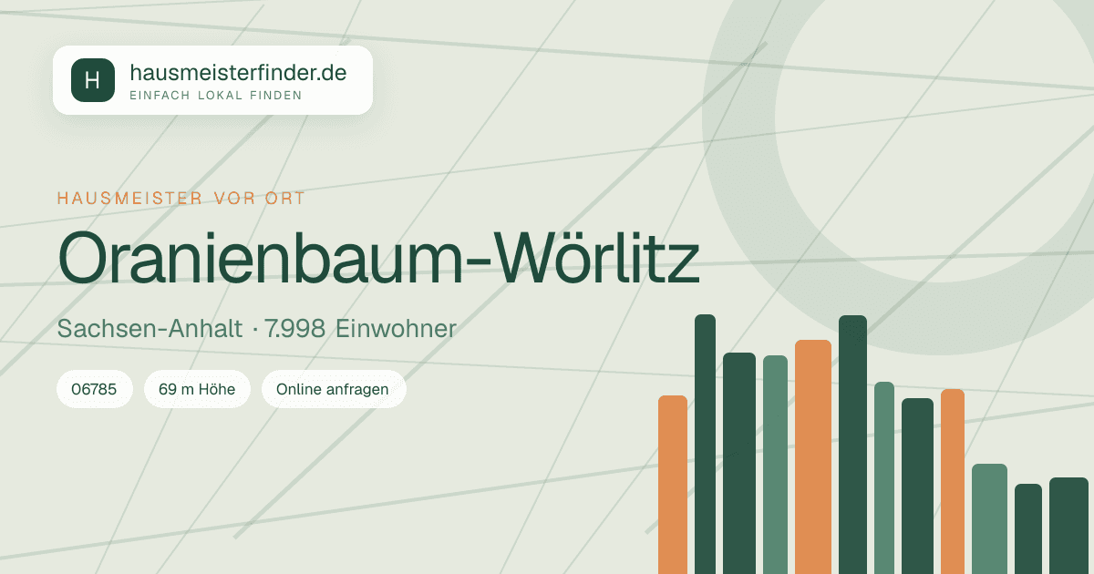 Stadtprofil für Hausmeisterservice in Oranienbaum-Wörlitz