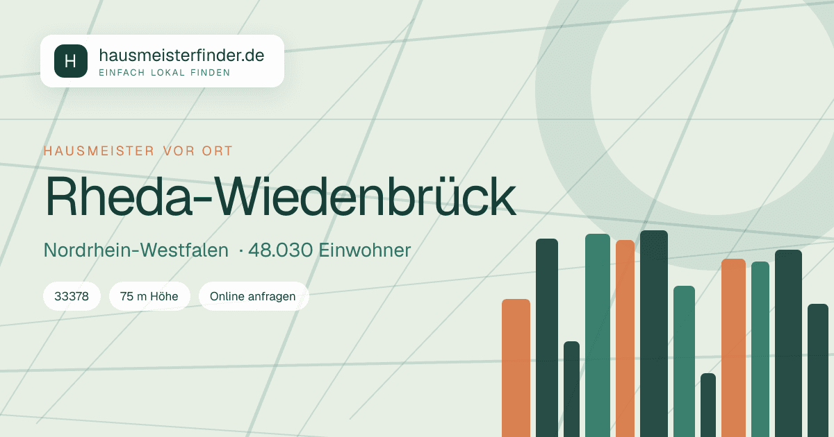 Stadtprofil für Hausmeisterservice in Rheda-Wiedenbrück
