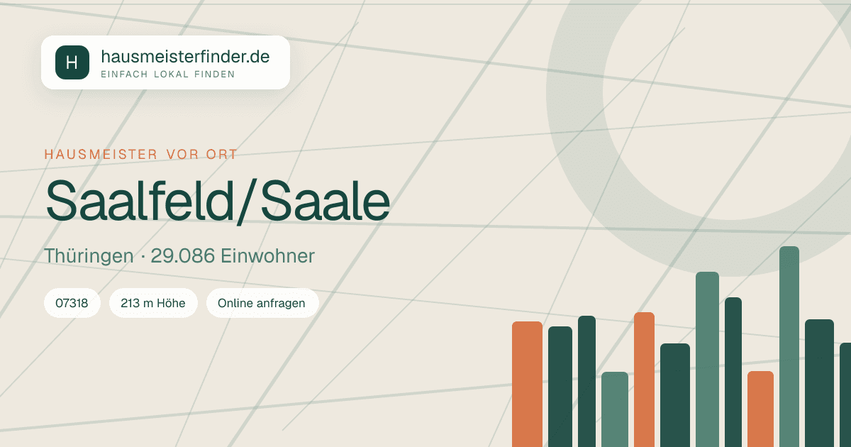 Stadtprofil für Hausmeisterservice in Saalfeld/Saale