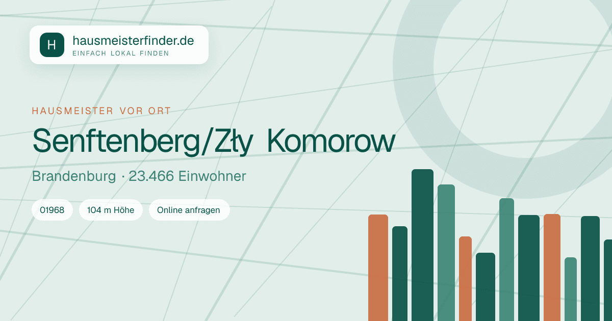 Stadtprofil für Hausmeisterservice in Senftenberg/Zły Komorow