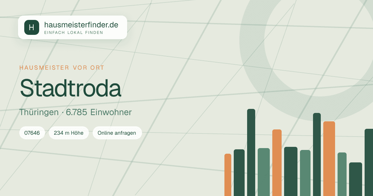 Stadtprofil für Hausmeisterservice in Stadtroda