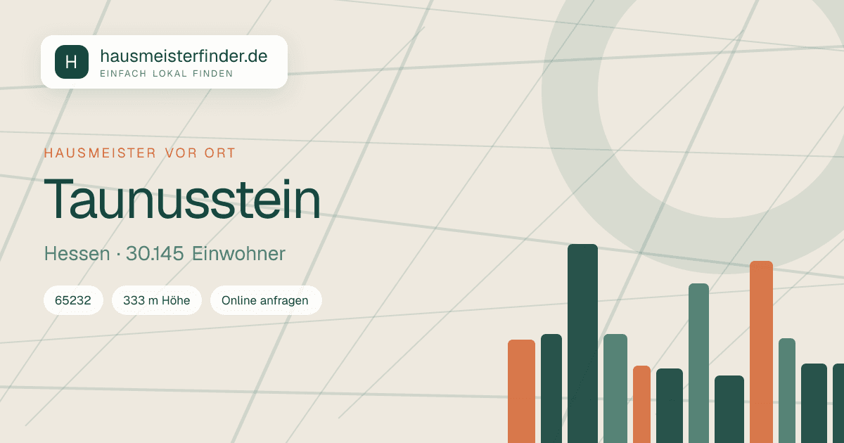 Stadtprofil für Hausmeisterservice in Taunusstein