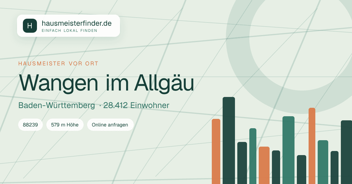 Stadtprofil für Hausmeisterservice in Wangen im Allgäu