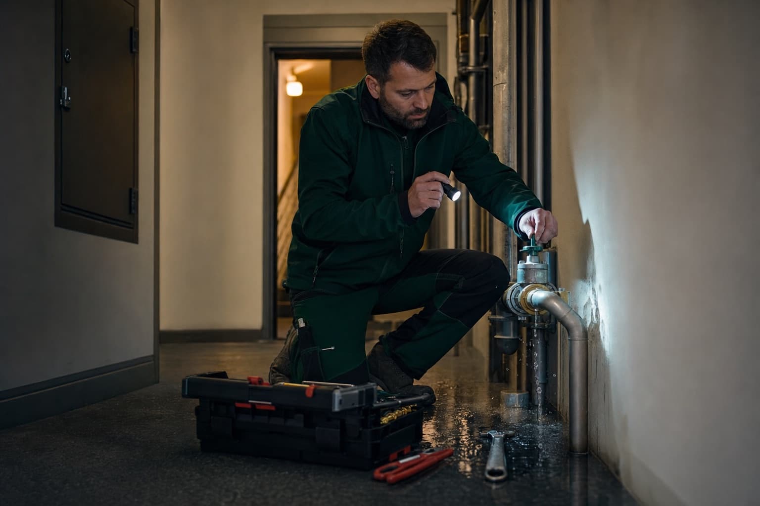 Notdienst an einer Immobilie